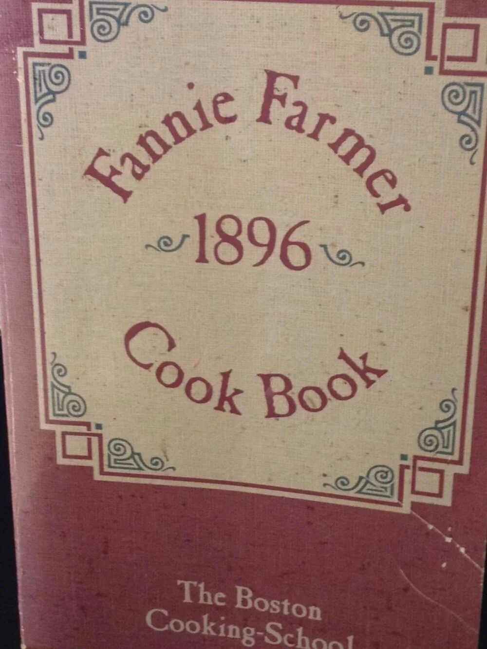 VTG 1996 Version of the Fannie Farmer 1896 Cookbook, Collectible Nostalgic Cabin